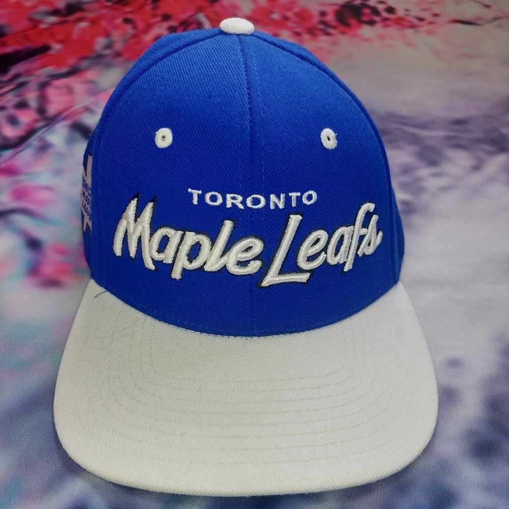 Toronto Maple Leafs Script Side Patch Snapback Green UV